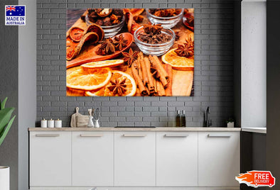 Star Anise & Cinnamon with Orange Photograph Print 100% Australian Made