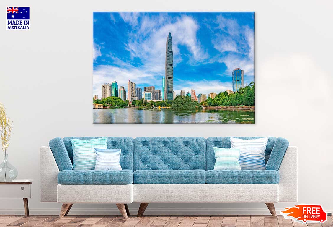 Litchi Park View Shenzhen City Photograph China Print 100% Australian Made