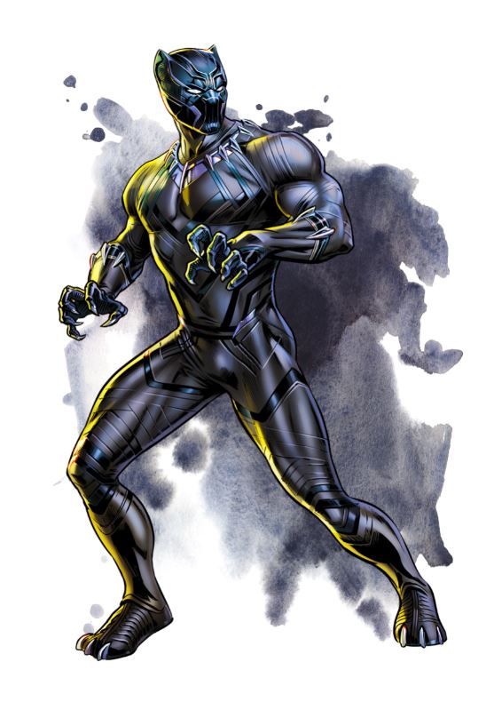 Black Panther Superhero's Watercolour Arts Print Premium Canvas Ready to Hang High Quality choose sizes