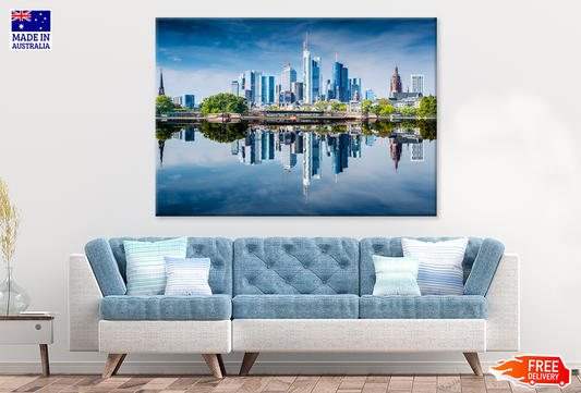 Skyline of Frankfurt Germany Photograph Print 100% Australian Made