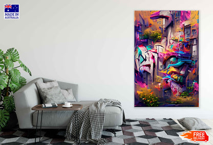 Street Graffiti Abstract Colorful Design Print 100% Australian Made