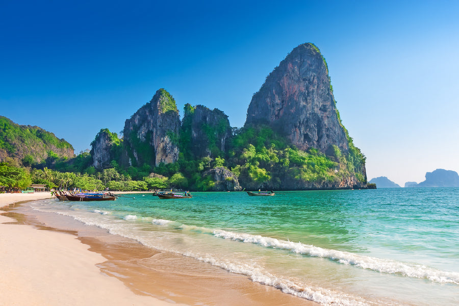 Bella Home Railay Beach View Krabi Thailand Print Canvas Ready to hang