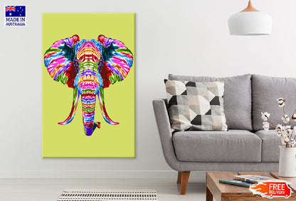 Colorful Elephant Abstract Design Print 100% Australian Made