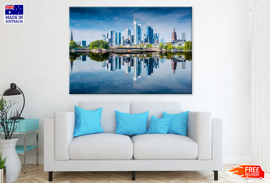 Skyline of Frankfurt Germany Photograph Print 100% Australian Made