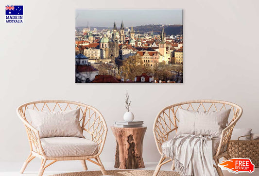 Autumn Prague City View Czech Republic Print 100% Australian Made