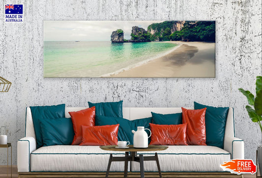 Panoramic Canvas Kostenlose Tropical Island View Photograph High Quality 100% Australian Made Wall Canvas Print Ready to Hang