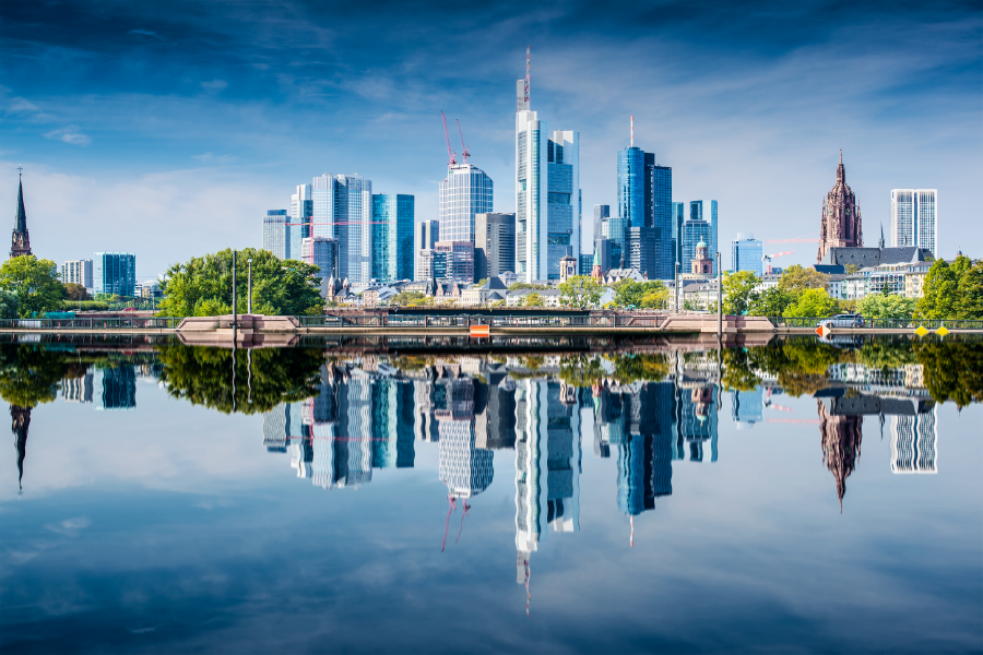 Skyline of Frankfurt Germany Photograph Print 100% Australian Made