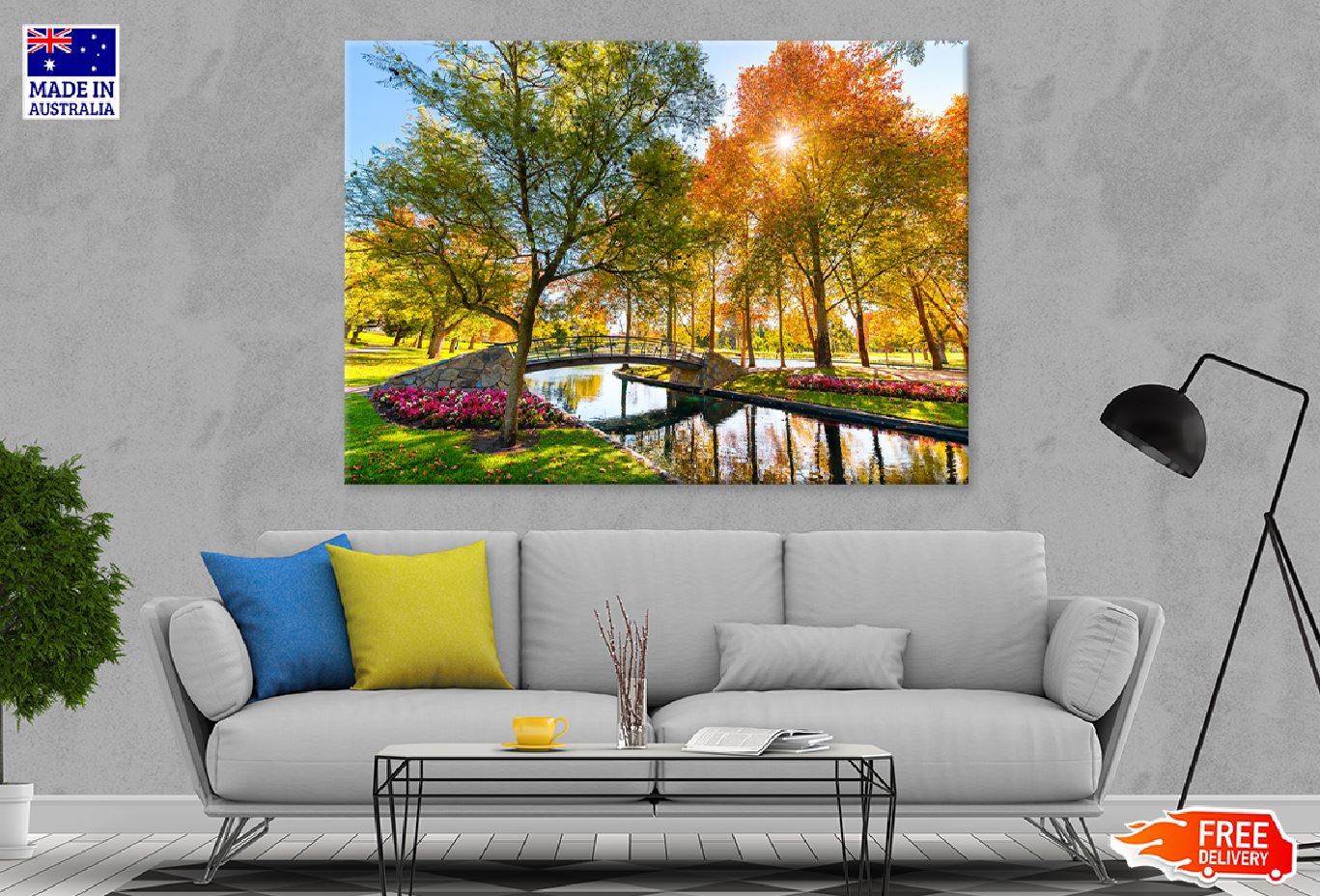 Autumn Trees in Rymill Park View Photograph Print 100% Australian Made