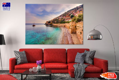 Alanya Town Sea Photograph Turkey Print 100% Australian Made