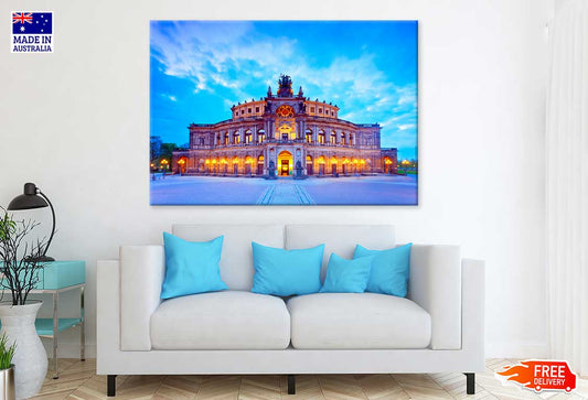 Dresden Semperoper at Twilight View Print 100% Australian Made