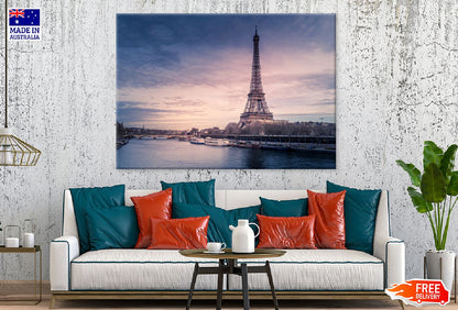 Eiffel Tower View From Lake View Photograph Print 100% Australian Made