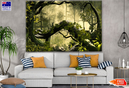 Stunning Deep Forest Print 100% Australian Made