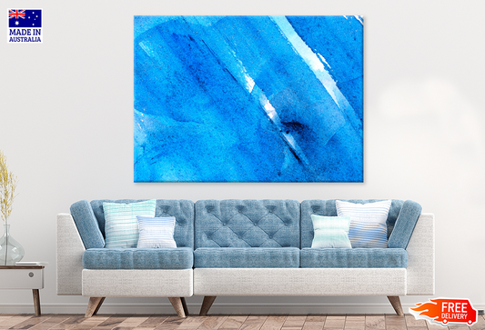 Blue & White Abstract Design Print 100% Australian Made