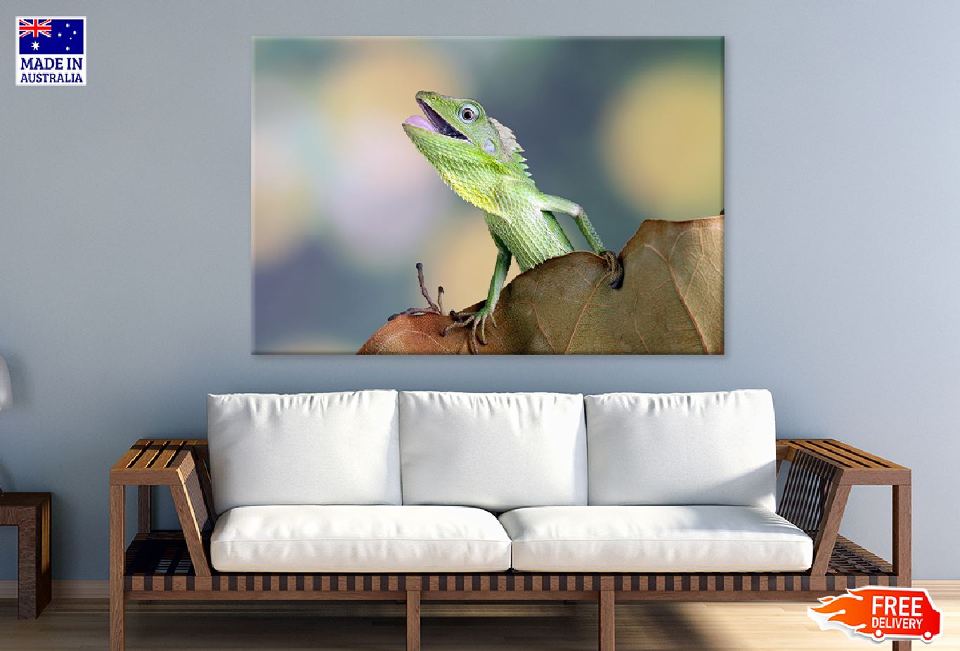 Chameleons Reptile Closeup View Photograph Print 100% Australian Made