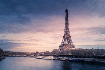 Eiffel Tower View From Lake View Photograph Print 100% Australian Made