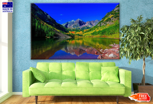 Stunning Lake with Forest View Print 100% Australian Made