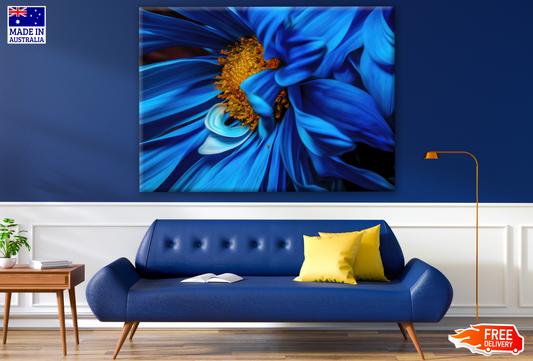 Stunning Blue Flower Closeup Photograph Print 100% Australian Made