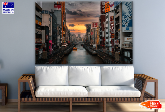 City & Canal View Photograph Print 100% Australian Made
