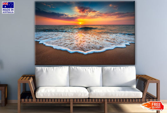 Stunning Beach Sunset View Photograph Print 100% Australian Made