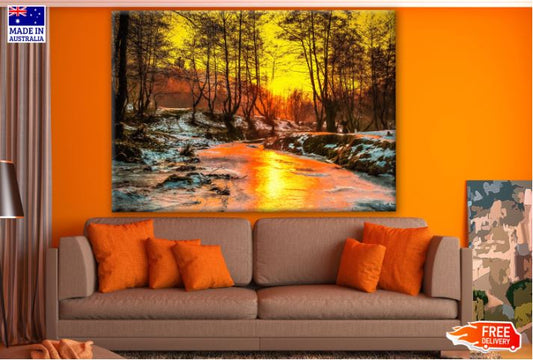 Sunset View in Forest Print 100% Australian Made