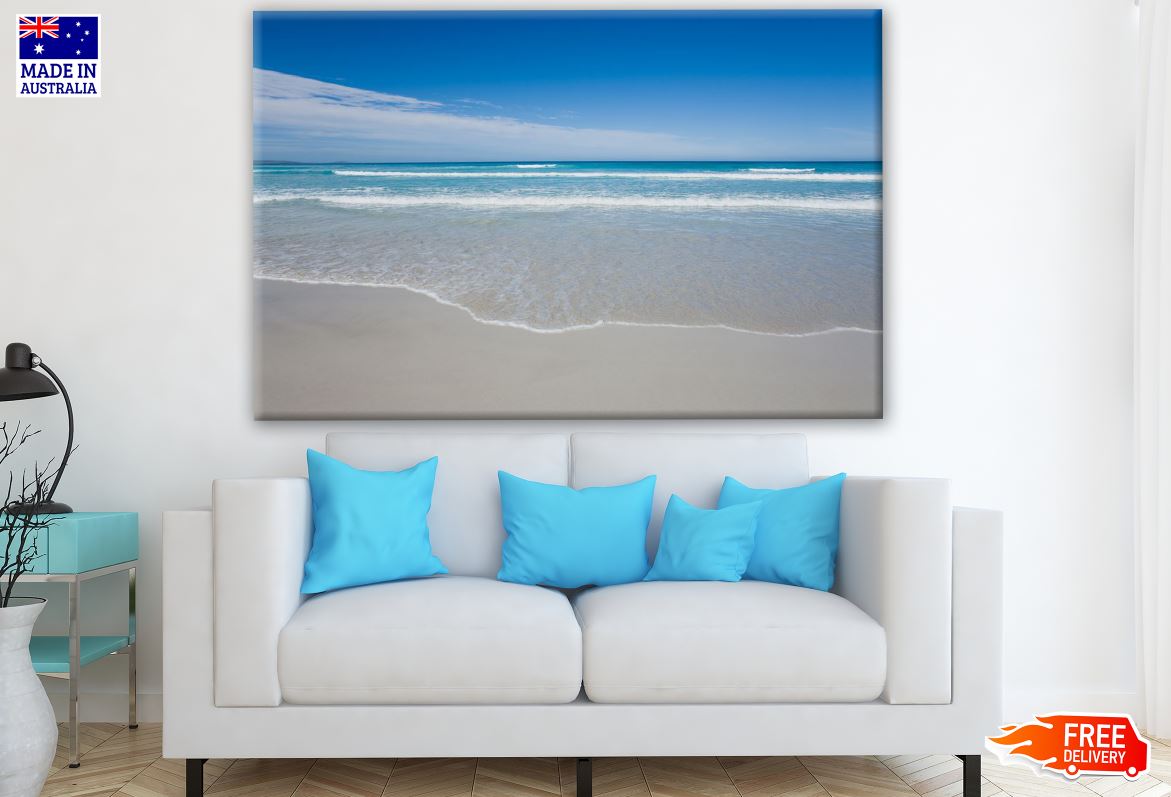 Stunning Blue Beach View Photograph Print 100% Australian Made