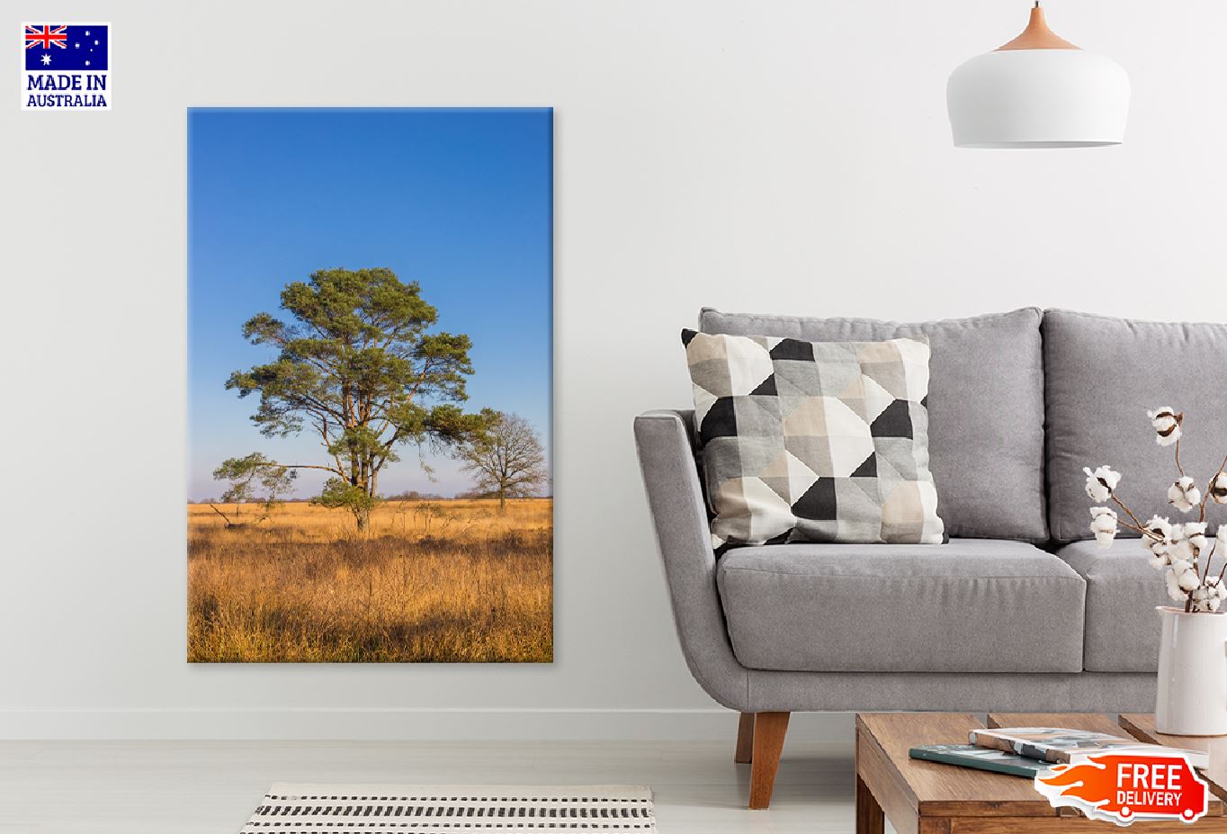 Alone Tree View on Noordsche Veld Photograph Print 100% Australian Made