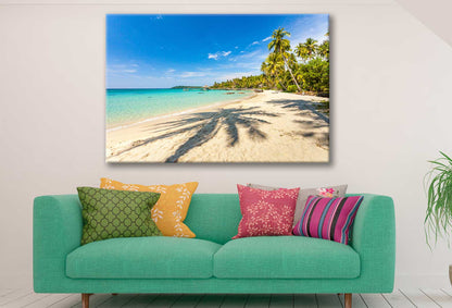 Bella Home Tropical Island & Palm Trees Print Canvas Ready to hang