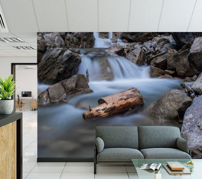 Wallpaper Murals Peel and Stick Removable Waterfall in Forest High Quality