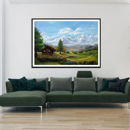 Stunning Nature Scenery Oil Painting Home Decor Premium Quality Poster Print Choose Your Sizes