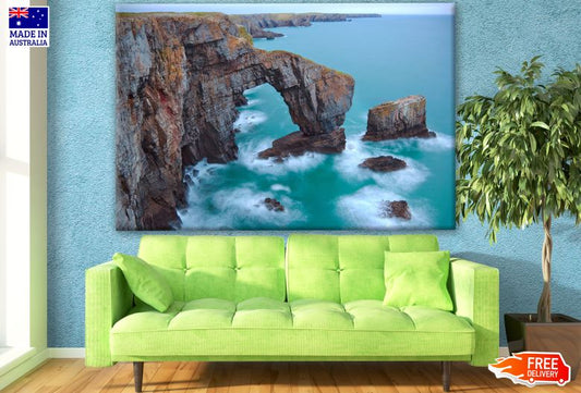 Green Bridge of Wales, Pembrokeshire Coast Photograph Print 100% Australian Made