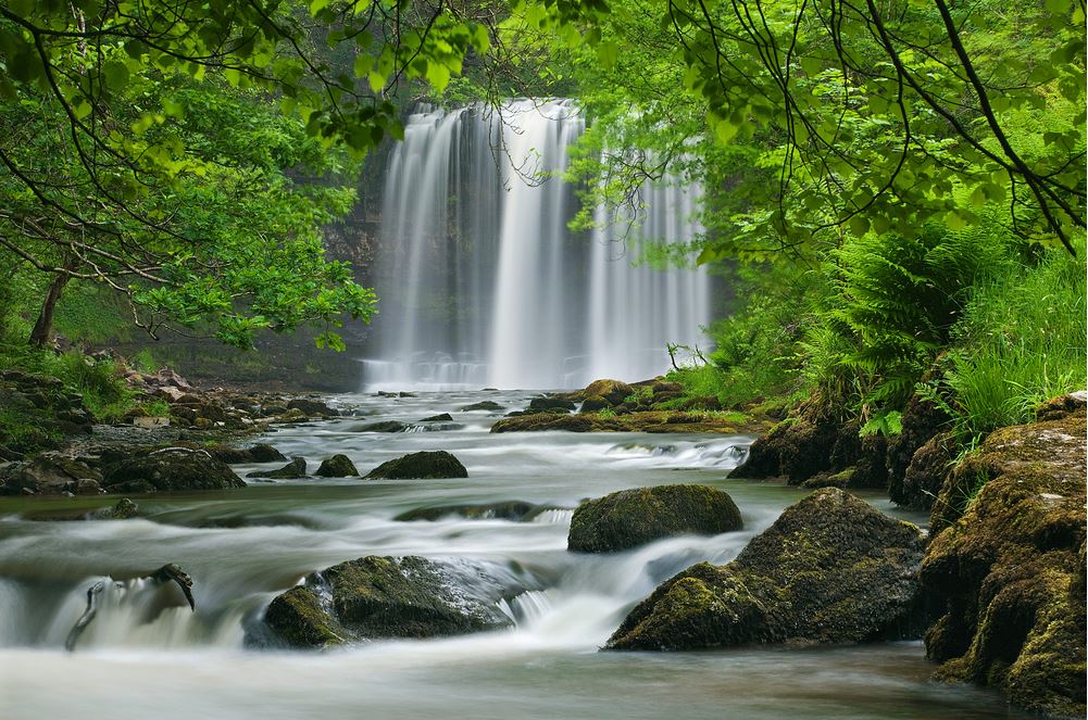 Stunning Waterfall Scenery View Photograph Home Decor Premium Quality Poster Print Choose Your Sizes