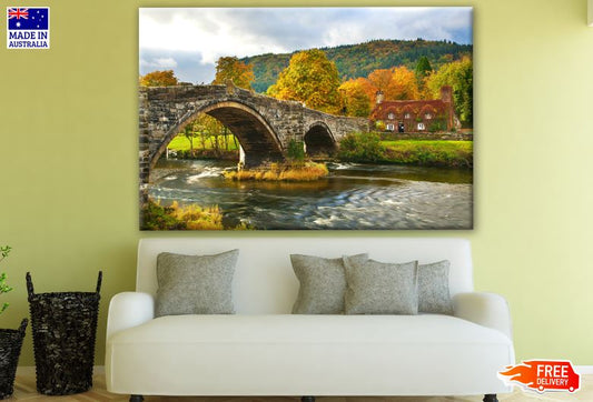 Old House & Bridge Nature Photograph Print 100% Australian Made