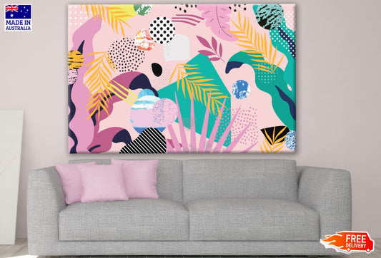 Colourful Abstract Design Print 100% Australian Made