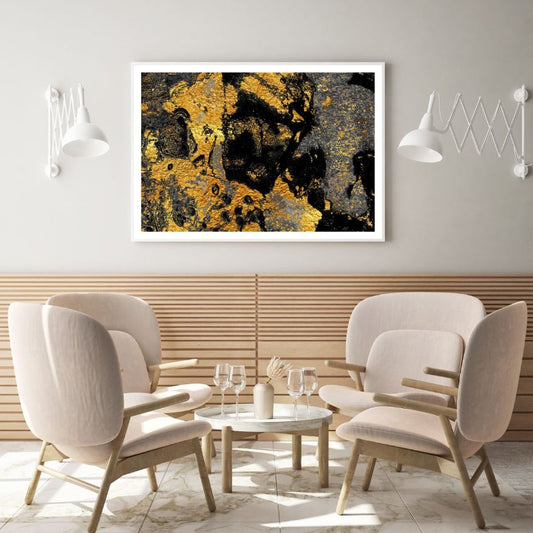 Black & Gold Abstract Design Home Decor Premium Quality Poster Print Choose Your Sizes