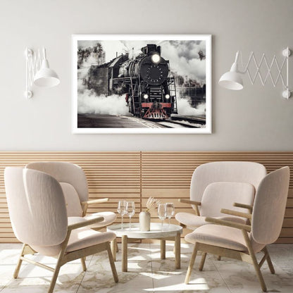 Steam Train Closeup Photograph Home Decor Premium Quality Poster Print Choose Your Sizes