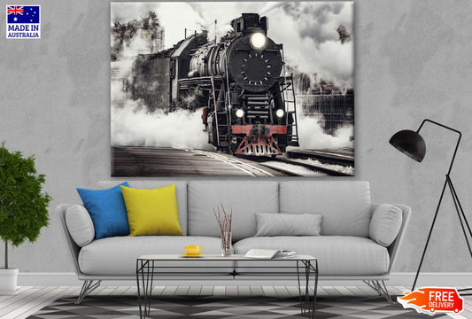 Train Through Smoke Photograph Print 100% Australian Made