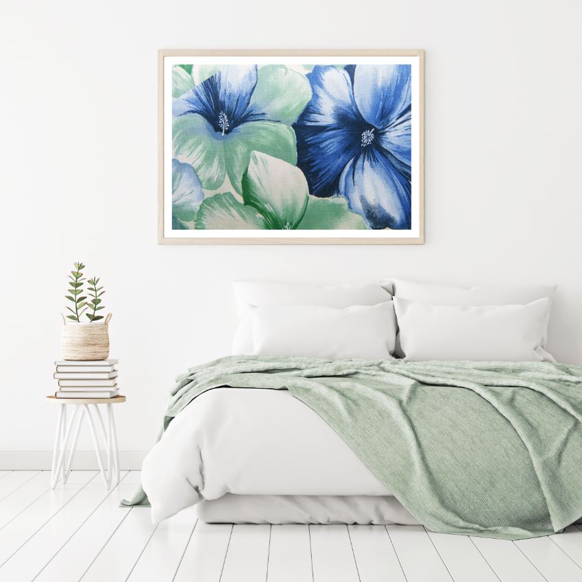 Colorful Flowers Watercolor Painting Home Decor Premium Quality Poster Print Choose Your Sizes