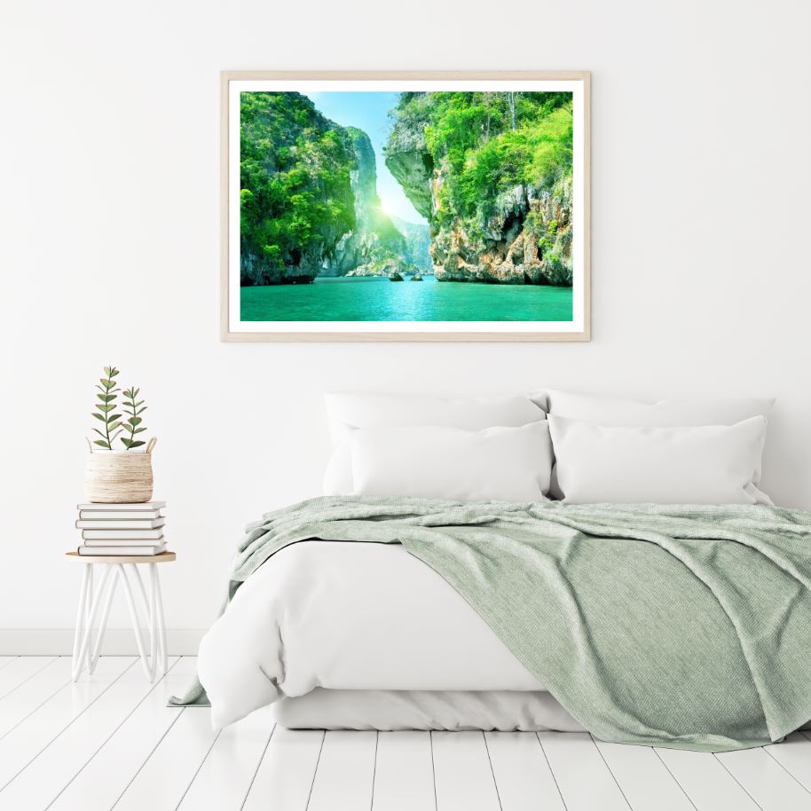 Sea & Islands Scenery Photograph Home Decor Premium Quality Poster Print Choose Your Sizes