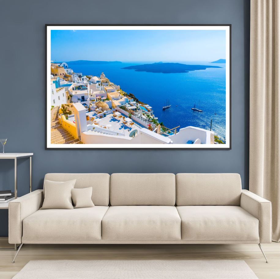 Stunning City Near Sea Photograph Home Decor Premium Quality Poster Print Choose Your Sizes