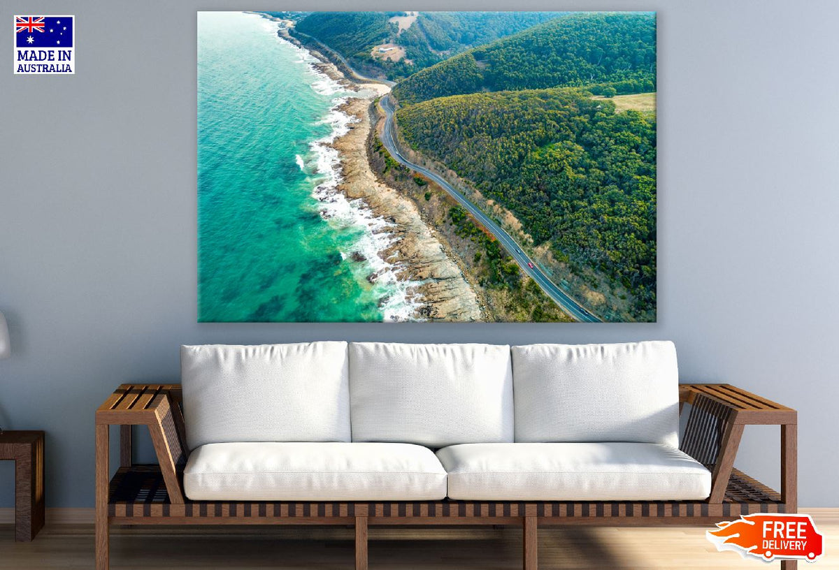 Great Ocean Road, Victoria, Australia Aerial View Photograph Print 100% Australian Made
