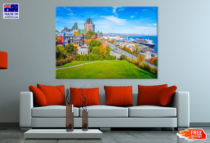 Quebec City Skyline View Photograph Canada Print 100% Australian Made