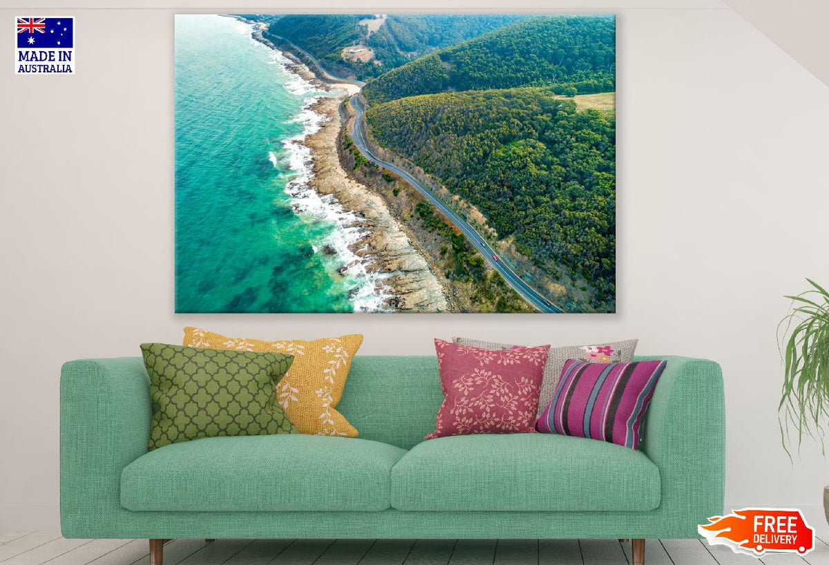 Great Ocean Road, Victoria, Australia Aerial View Photograph Print 100% Australian Made