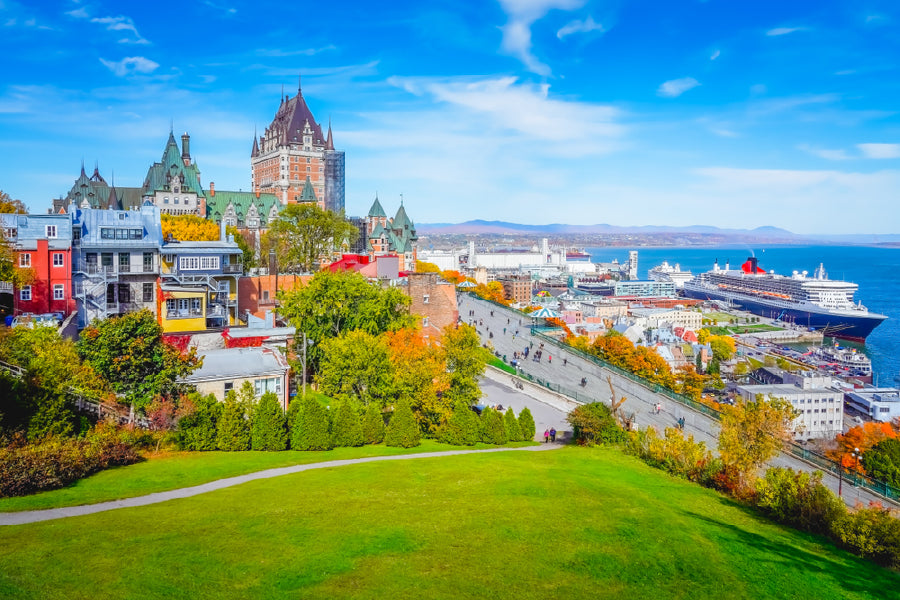 Quebec City Skyline View Photograph Canada Print 100% Australian Made