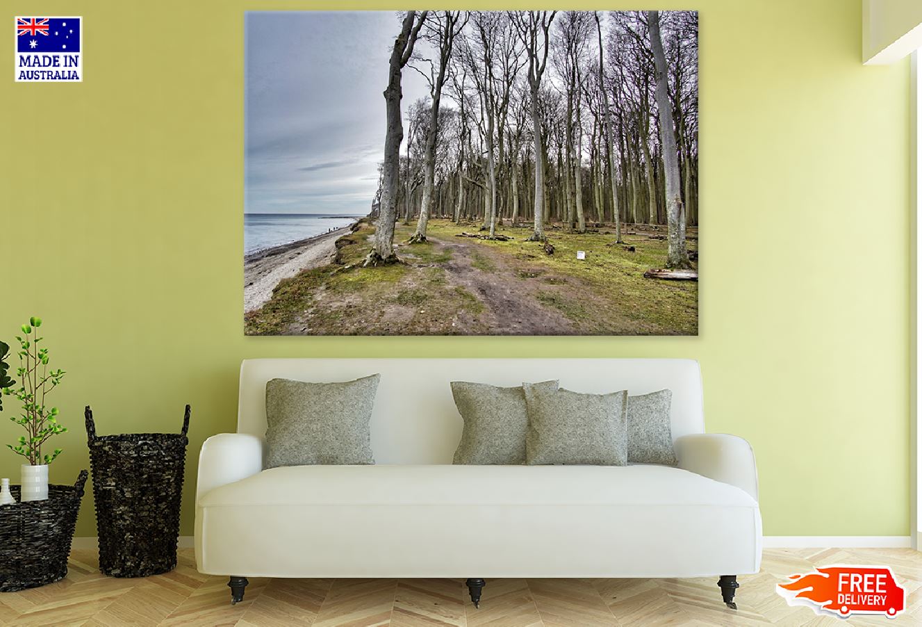 Dead Trees Near Sea Photograph Print 100% Australian Made