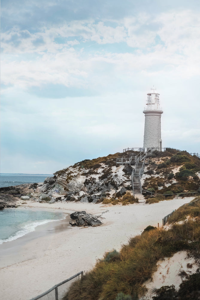 Lighthouse & Island Beach Photograph Print 100% Australian Made