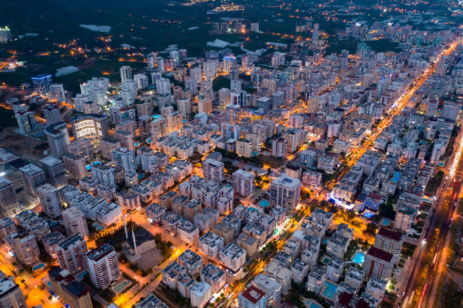 City Traffic Aerial View Photograph Turkey Print 100% Australian Made