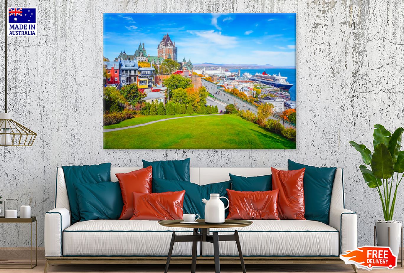 Quebec City Skyline View Photograph Canada Print 100% Australian Made