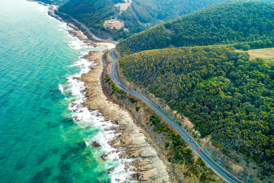 Great Ocean Road, Victoria, Australia Aerial View Photograph Print 100% Australian Made