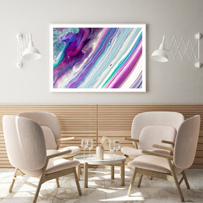 Pink Blue & Green Abstract Design Home Decor Premium Quality Poster Print Choose Your Sizes