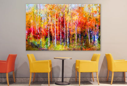 Colourful Forest Painting Print 100% Australian Made